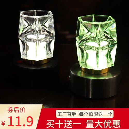 led充电酒吧台灯创意装饰小夜灯咖啡厅餐厅ktv个性氛围清吧桌灯