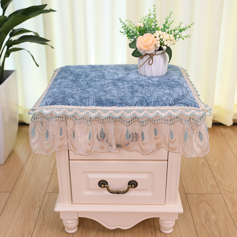 高档床头柜罩欧式蕾丝防滑小桌布桌子柜子家具防尘保护罩加厚盖巾,居家布艺,万能盖巾,淘宝优惠券,粉丝福利购,淘宝优惠卷