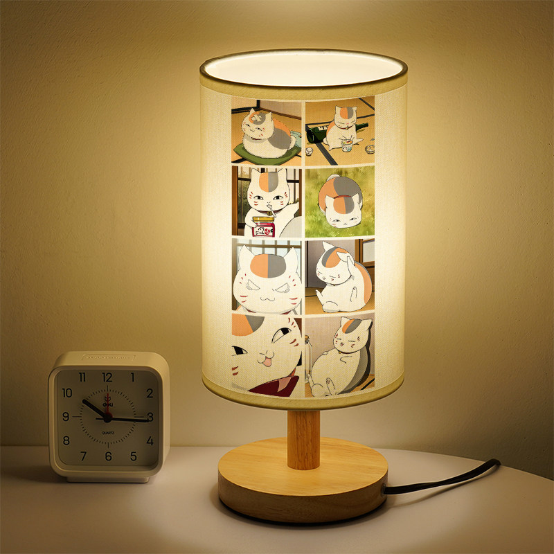 夏目友人帐小台灯猫咪老师小夜灯少女可爱床头灯宿舍护眼柔光灯具,家装灯饰光源,装饰台灯,淘宝优惠券,粉丝福利购,淘宝优惠卷