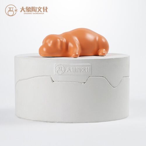 陶艺模具 陶瓷石膏注浆模具 DIY荷兰犬动物摆件 泥浆成型辅助工具