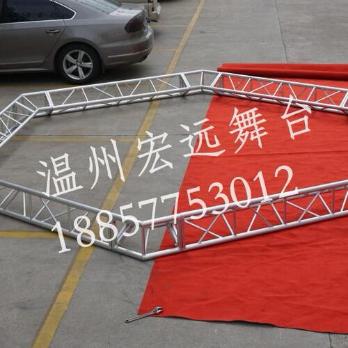 健身馆搭建吊顶桁架温州厂家批发铝合金可挂灯三角灯光焊接灯光架