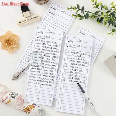 50Sheets Simple Tearable Note Paper Non-sticky Note Book