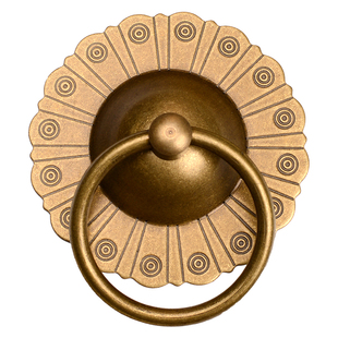 中式农村古典大木门环复古纯黄铜拉手装饰门环拉环老房门配件把手