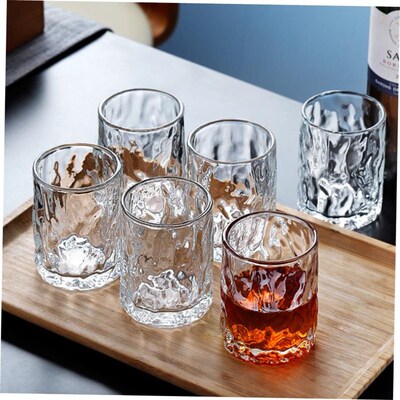 6pcs set Glass cup tea water juice beer milk drinking kettle