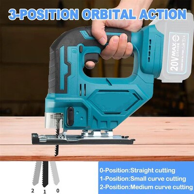 For 18V Makita 3000RPM Electric Curved Saw Cordless Jig Saw
