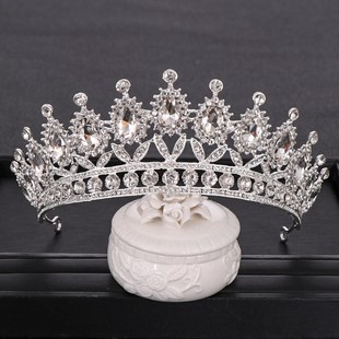 Luxury Rhinestone Crystal Crown Bride Tiaras And Crowns Quee