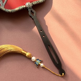 喜扇 荷塘月韵古扇斋 晨袍 机绣 喜上枝头 古风复原绣花团扇