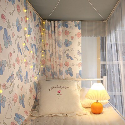 wn bed curtain bed for college curtains female dormitory bed