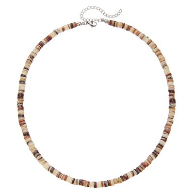 Natural seashell colorful stitching retro clavicle necklace