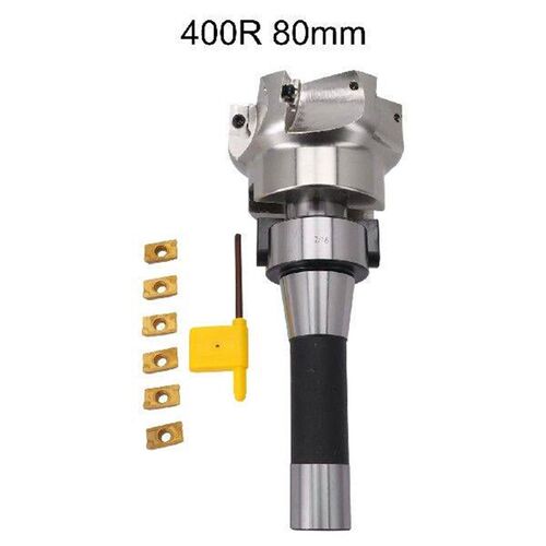 CNC Machining 400R 80mm 80mm Face End Mill Apmt Blades For