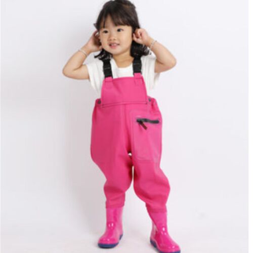 Children Jumpsuits kids kindergarten waterproof clothes trou