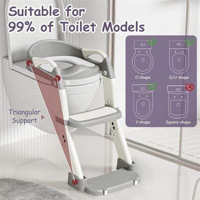 Potty Training Seat Toddler Toilet Ladder Kid Toilet Chair