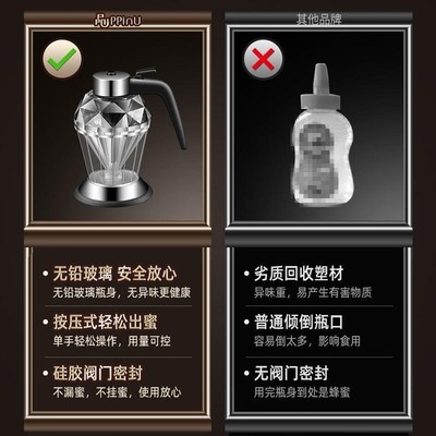 Glass Honey Jar Mini Small Honey Bottle Container Pot蜂蜜罐