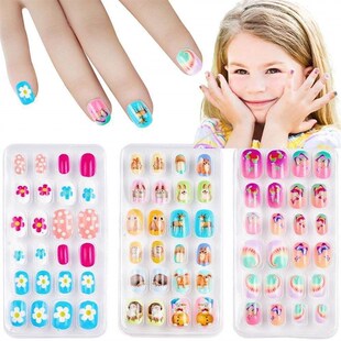 Children Press on Nails*24Pcs Fake Nails Tips for Kids Acry