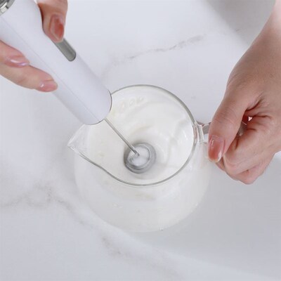 Handheld Electric Coffee Milk Egg Bea Whisk Frother Mixer Fo
