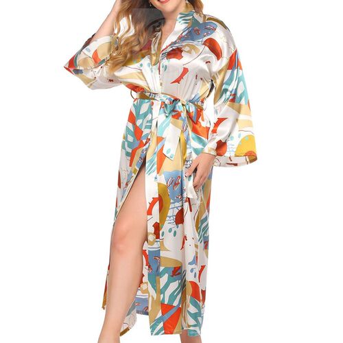 ~Womens large home Nightgown silk loose version large Night