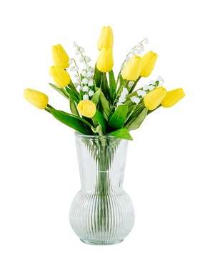 玻璃花瓶插花家居饰品摆件电视柜办公室客厅玄关乔迁之喜创意装饰