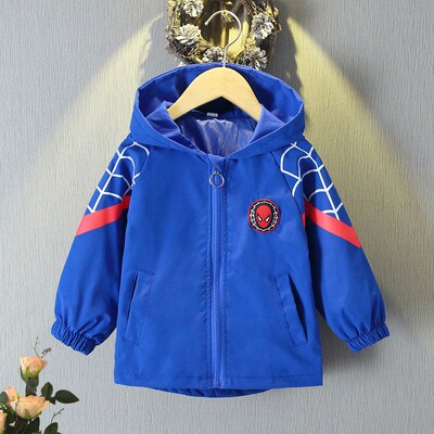 Spring Toddler Boys Clothes Spiderman Baby Children Jacket C