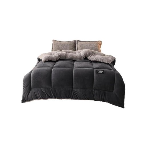 Super warm winter flannel quilt comforter blanket bed duvet1