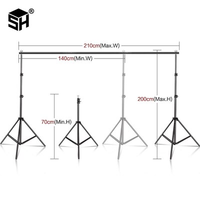 SH Photography Background Stand Kit With Adjustable Stand Su