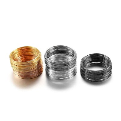 100 Loops/lot 0.6mm Memory Steel Wire For DIY Beading Bracel