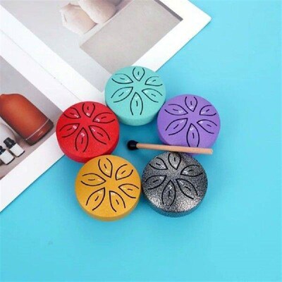 Portable 3 Inches 6 Tones Steel Tongue Drum Hand Drum
