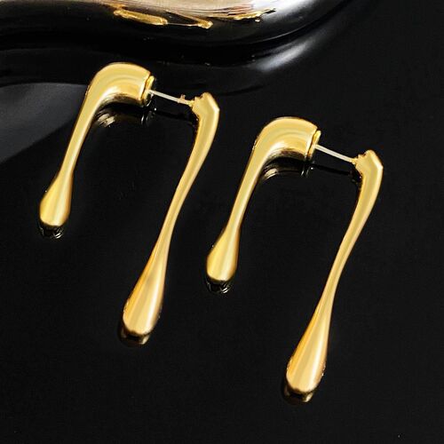 耳环 female irregular water drop earrings personalized studs