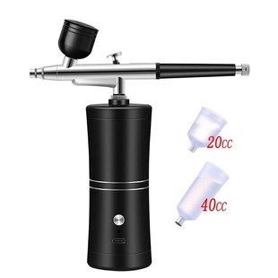 Portable Rechargeable Wireless Airbrush With Compressor Doub
