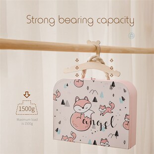 Hangers Coat Han Clothes Washcloths Baby Wooden 5pcs Tops