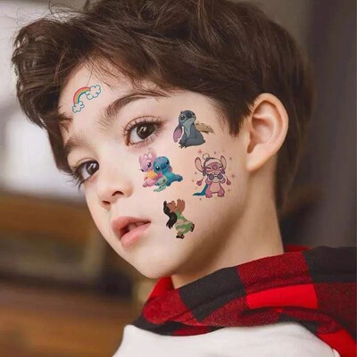 Disney Anime Lilo & Stitch Tattoo Stickers Kawaii Stitch DIY