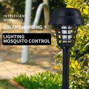 新款 Solar LED Light Pest Bug Zapper Insect Mosquito Killer
