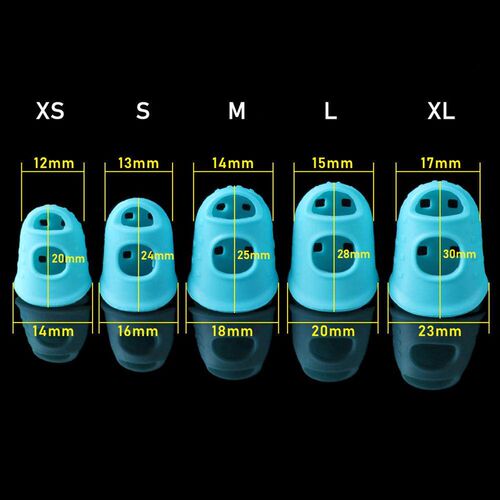 4 PCS Colorful Silicone Guitar Fingertip Protector Non-Slip