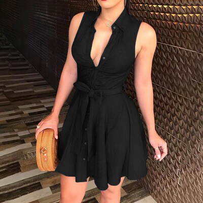 Short Dresses Elegant Evening Casual New Summer Women Sexy M