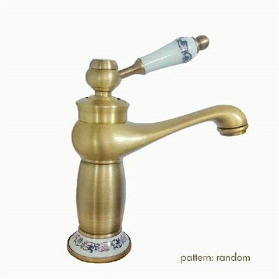 Deck Mounted Bathroom Sink Faucet Single Lever Control One