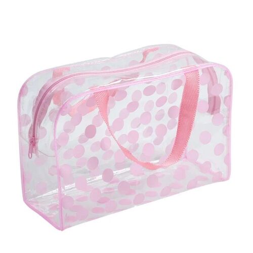 1 Pc PVC Transparent Cosmetic Bag Clear Makeup Bag for Women