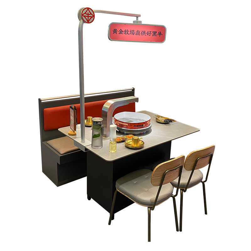 韩式碳火烧烤桌椅烤肉桌下排无烟大理石火锅桌电磁炉一体餐桌椅,商业/办公家具,烤肉桌,淘宝优惠券,粉丝福利购,淘宝优惠卷