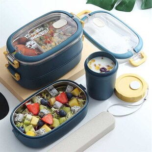 Stainless Steel Insulated Lunch Box student School Tableware