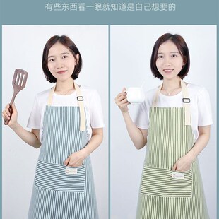apron pinafore pinny Cotton linen cooking apron custom logo