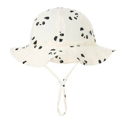 Baby Cotton Bucket Hat New Children Sunscreen Outdoor Caps B