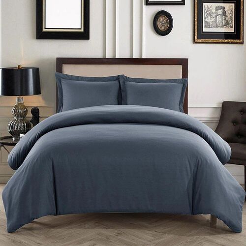 bedding set quilt duvet cover with pillow case mono color