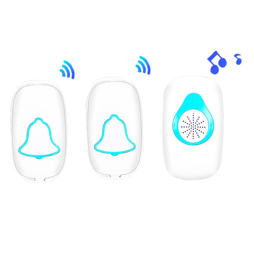 防水无线远距离门铃智能拖一拖二数码遥控门铃电子呼叫器别墅家用