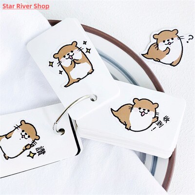 Mohamm Cute Animal Otter Masking Stickers Scrapbooking Diary