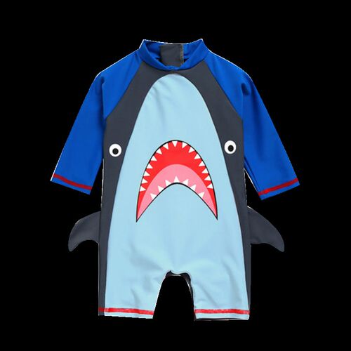 Childrens swimsuit cartoon big eyes cute boy girl baby suns