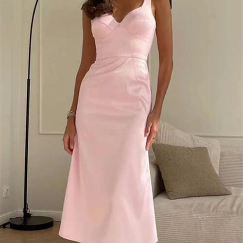 New Summer Strap V-Neck Sleeveless Waist Wrap Dress 2023 New
