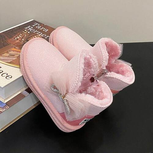 Live Broadcast Childrens Shoes Girls Small Leather Boots 6