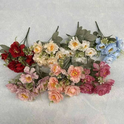 New 6-Head Wave Peony Flower Wedding Home Hotel Photography