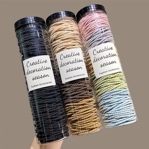 100pcs/lot Hair bands Solid Color Elastic Rubber Band Hair b