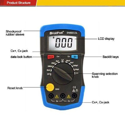 DM6013L Digital Capacitance Capacitor Measuring Meter Data