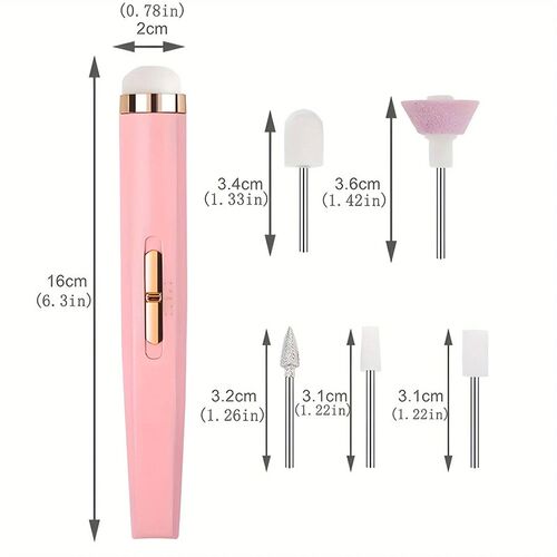 15 in 1 Electric Nail Polish Drill Machine With Light Portab
