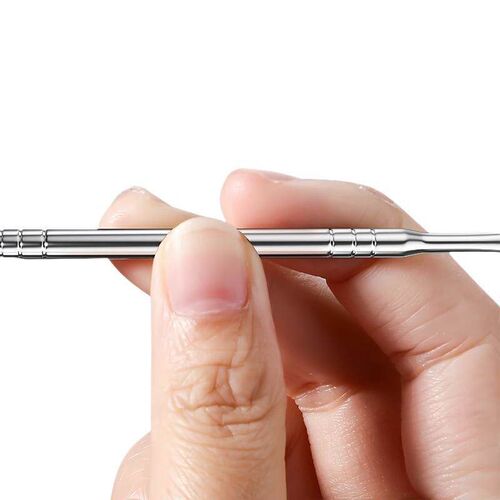 Stainless Steel Cuticle Remover, Double-Headed Nail Pusher a